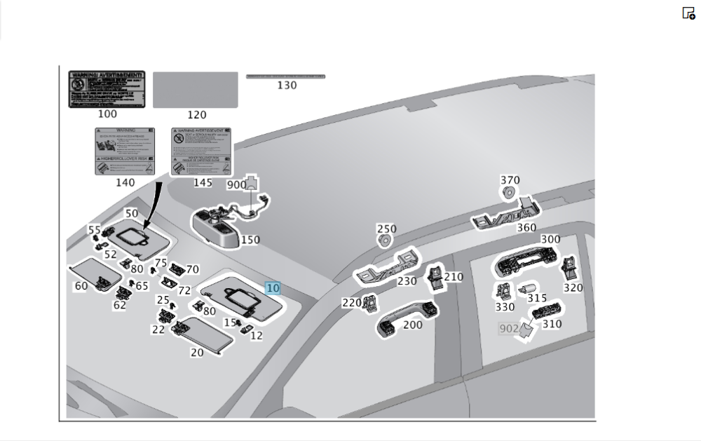 Mercedes-Benz  A1668109300 9H43 Козирок сонцезахисний лівий чорний ML/GLE W166 GL/GLS X166 Одесса - изображение 2