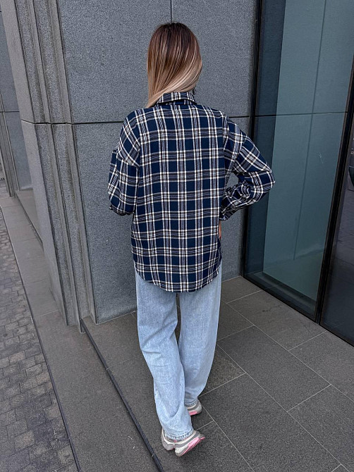 Женская рубашка в клетку (с накатом) Одесса - изображение 3