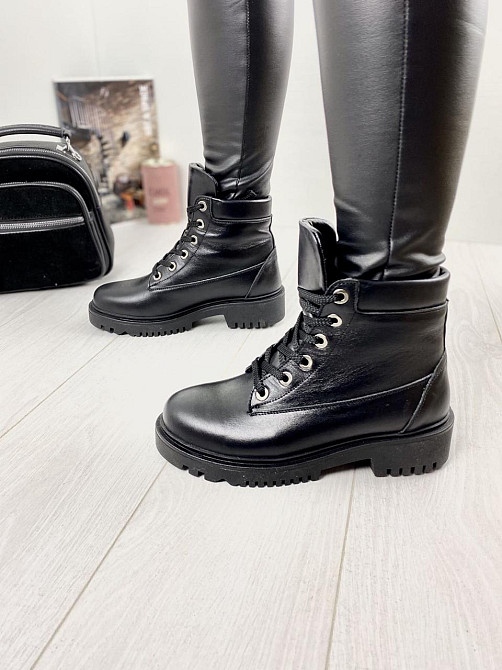 Черевики жіночі ARLEN чорні натуральна шкіра зима 37р. (2831) Коломыя - изображение 7