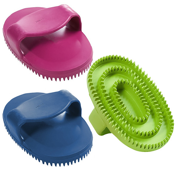 Flamingo Ruber Oval Brush ФЛАМИНГО МАССАЖНАЯ ЩЕТКА овальная резиновая для собак Киев - изображение 1