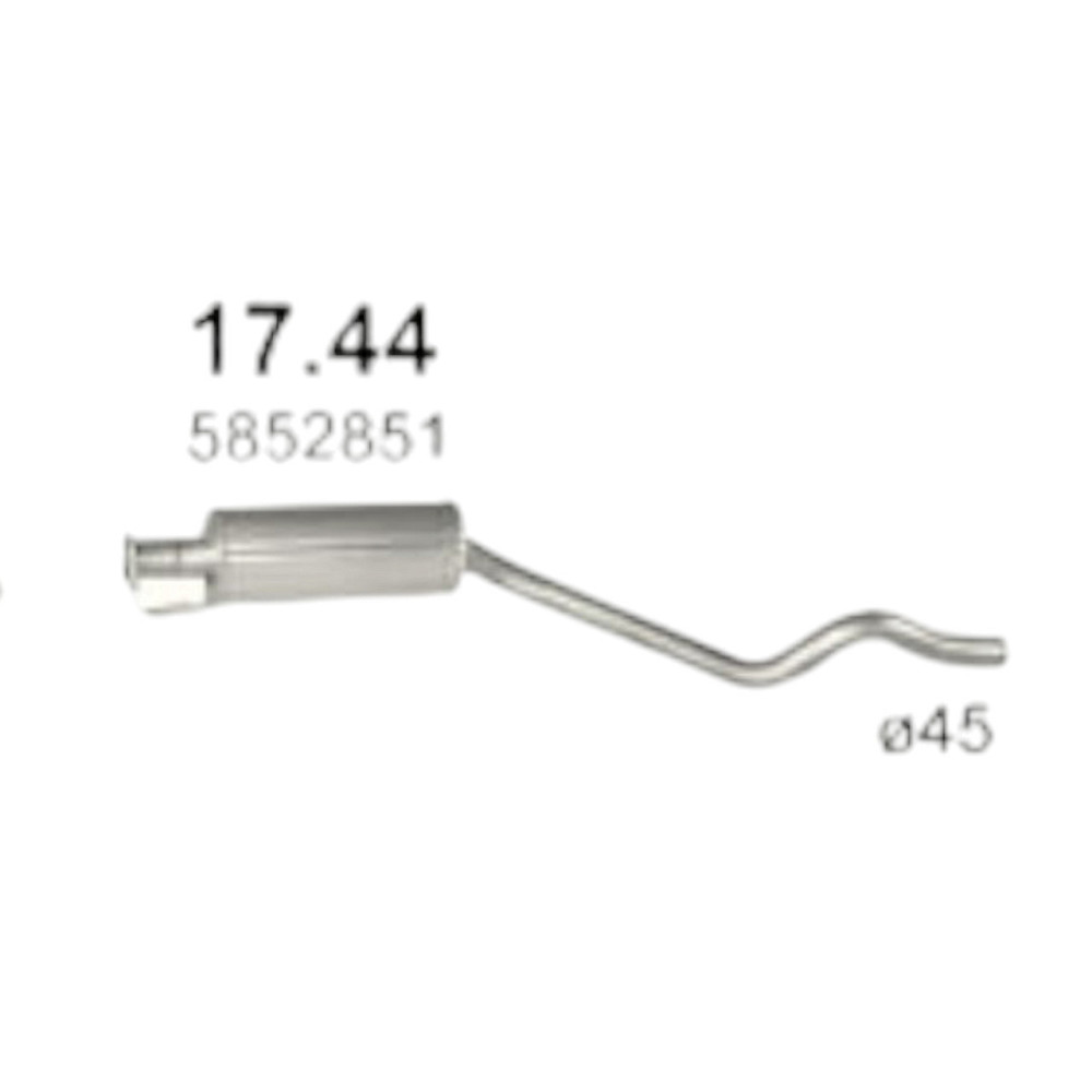 Резонатор Астра F Опель Мукачево - фото 1