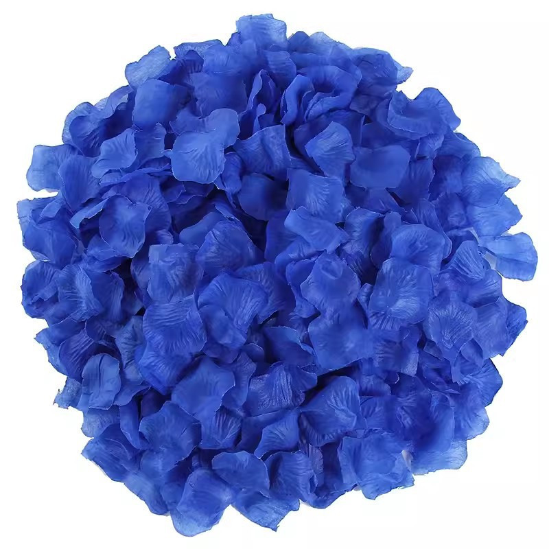 Пелюстки троянд штучні 100 штук 45 на 40 мм синій Київ - фото 1