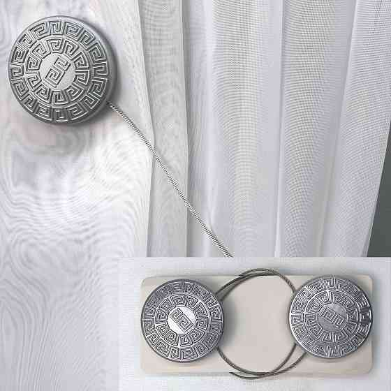 Магниты для штор и гардин Родос набор 2 шт Серебристый (81-125) Киев