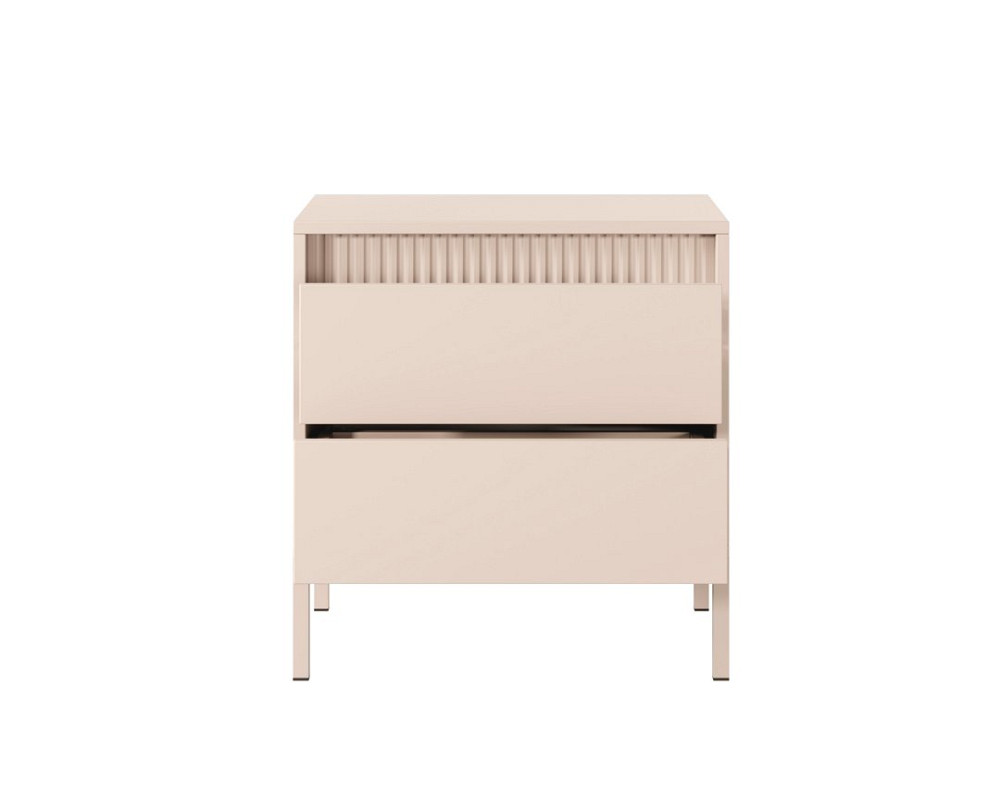 Тумба прикроватная Perfect Home Сенсо / Senso 2S/53 с 2 ящиками Беж (PFH-092035) Днепр - изображение 5