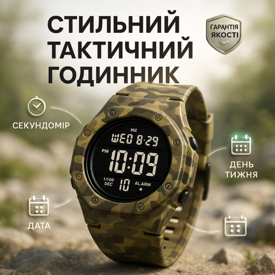 Годинник для подорожі SKMEI, Простий електронний наручний чоловічий годинник Протиударний HN-14 Львів