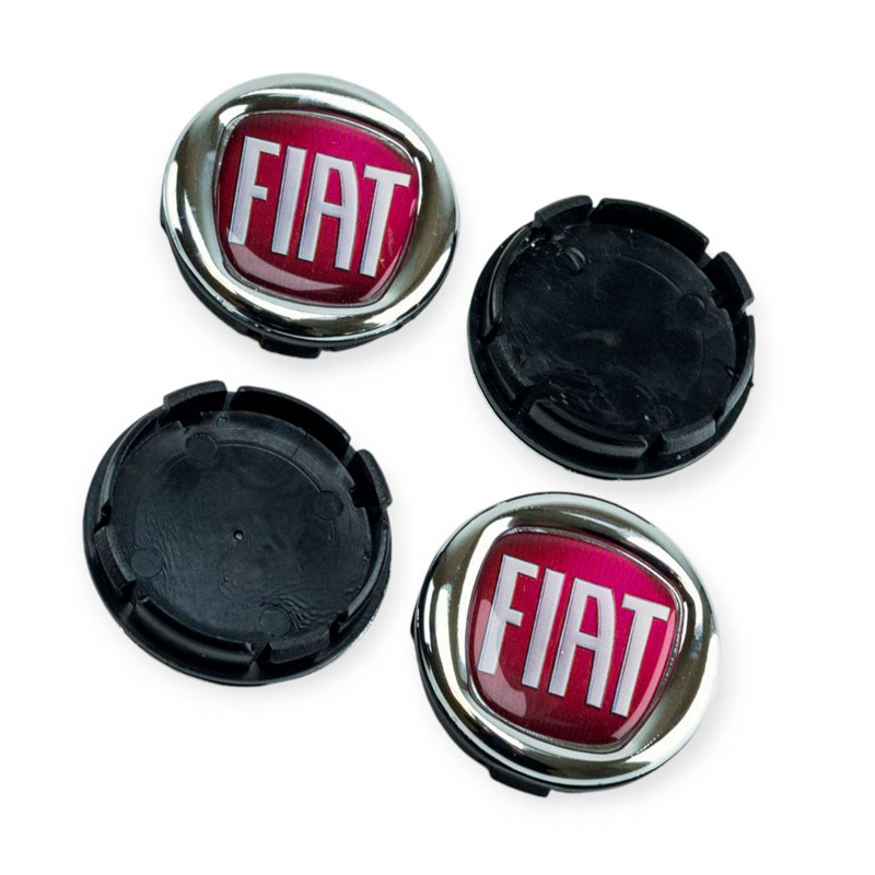 Ковпачок заглушка диска fiat 56/58мм червоні (к-т 4шт) Мукачево - фото 1