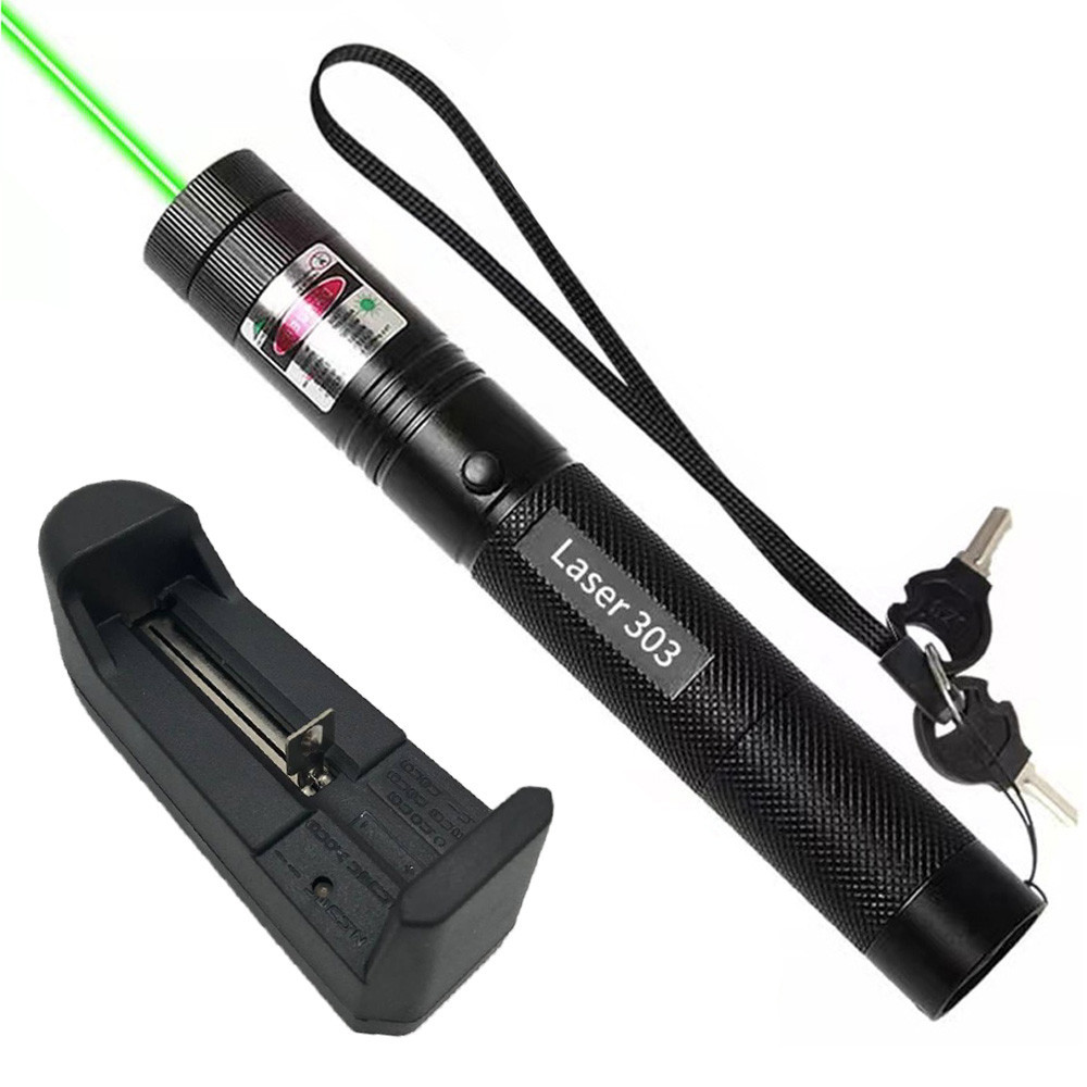 Лазерна указка 1000 мВт, до 10 000 м, Green Laser YL-303 Київ - фото 1