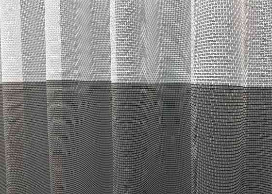 Тюль VR-Textil 1748т Сетка Лен Белый с графитовым 400х270 см (42-0895) Киев