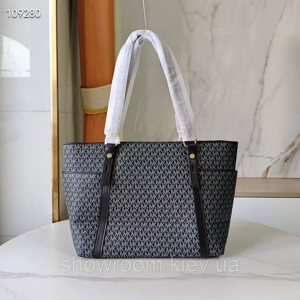 Женская сумка шоппер Michael Kors (55007) Lux серая Киев - изображение 2