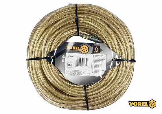 Трос сталевий з наконечниками для пломб VOREL : Ø6 мм x 36 м [12] Одеса