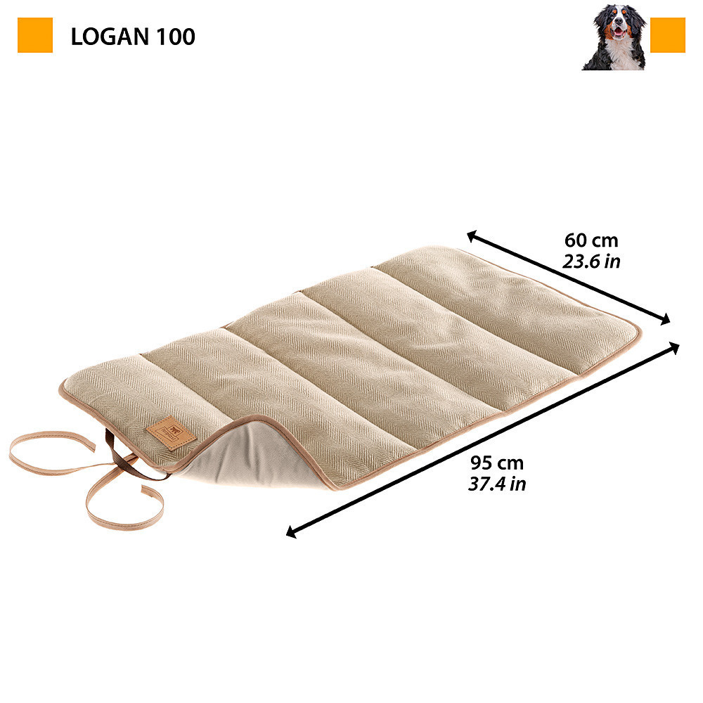 Підстилка-оделіло для собак Ferplast Logan 100 (Ферпласт Лоґан 100) Коричневий Запоріжжя - фото 2