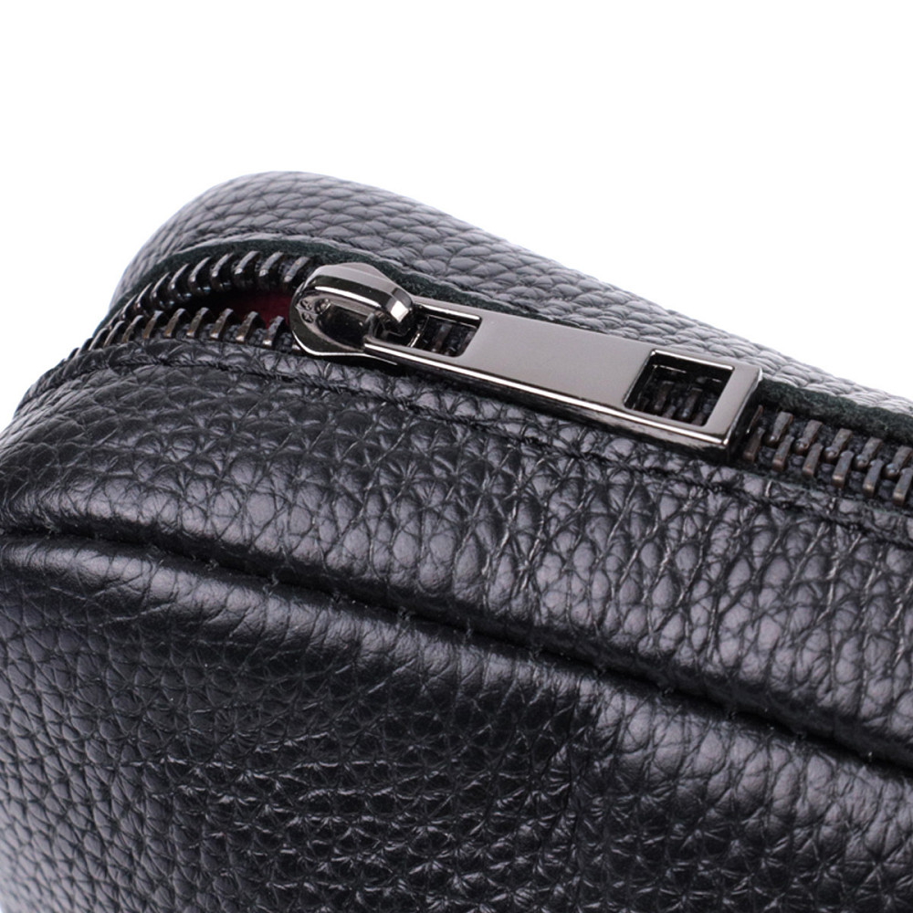 Классическая сумка кросс-боди из зернистой натуральной кожи Shvigel 22842 Черная Киев - изображение 5