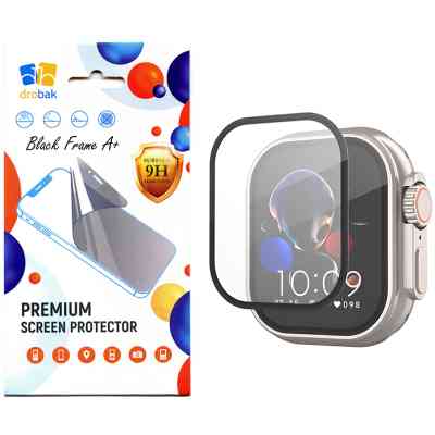 Стекло защитное Drobak Apple Watch Ultra 2 49mm Black Frame A+ (323209) Винница
