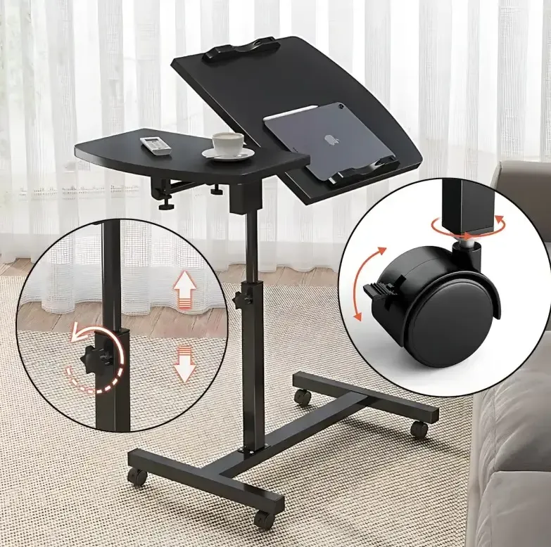 Стол для ноутбука на колесиках с регулировкой высоты 60*40*59-89см Коломия - фото 3