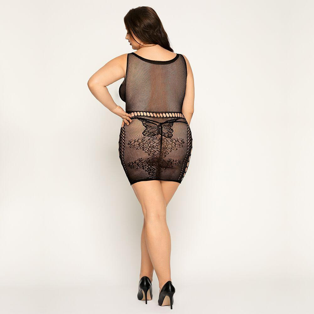 Сукня-сітка з метеликами Size Plus Black Sex Aura Київ - фото 2