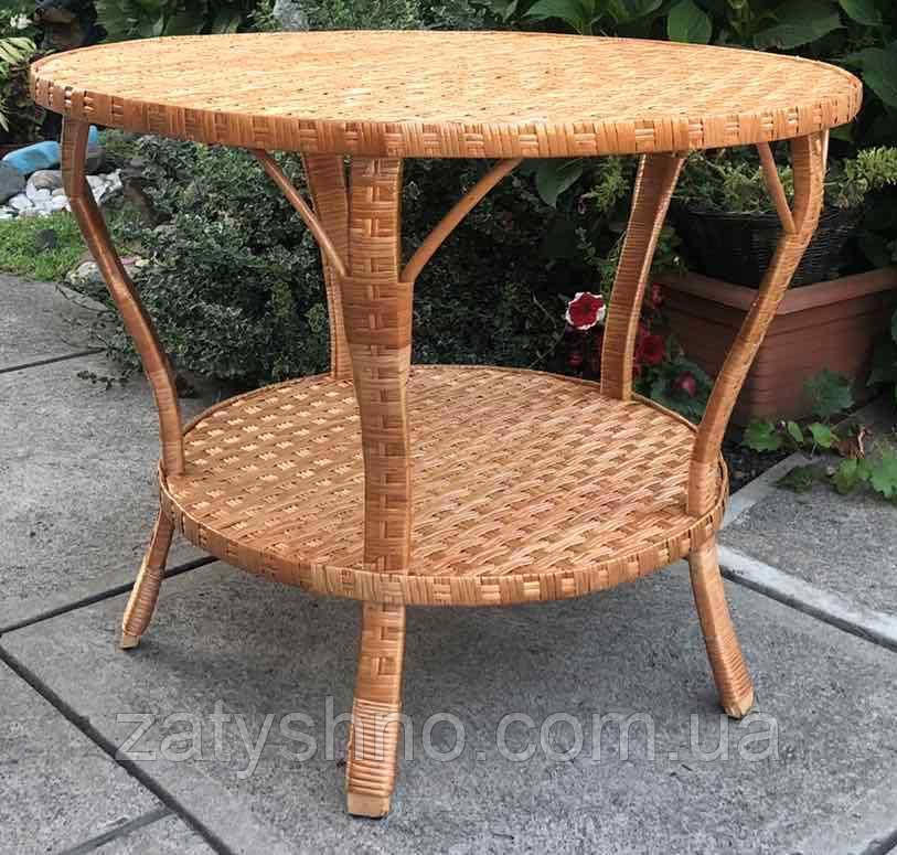 Круглый стол  из лозы с подставкой Киев - изображение 2