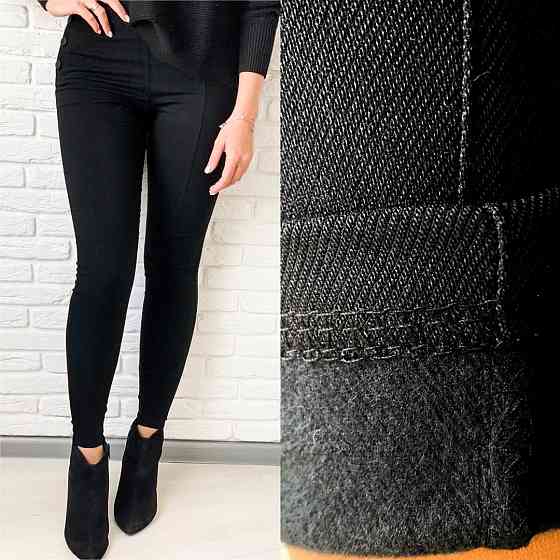 Демісезонні легінси лосини Daily джинс-коттон на флісі батал 50 Київ