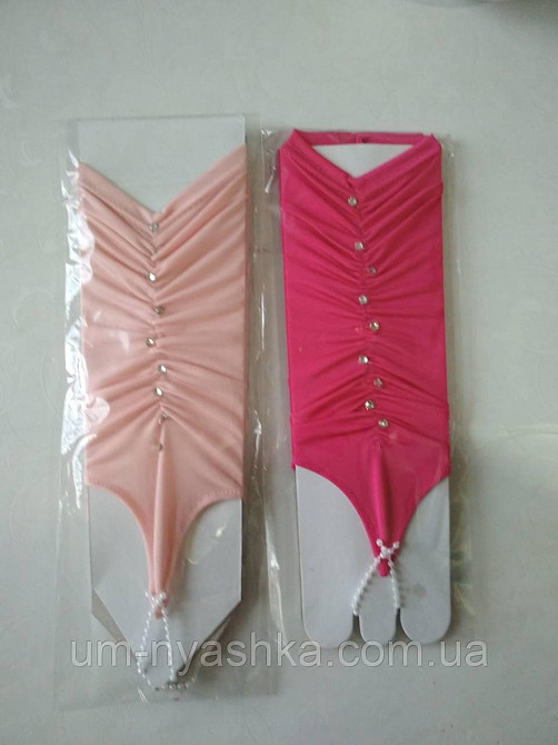 Перчатки красные детские к бальным нарядным платьям Кривой Рог - изображение 7