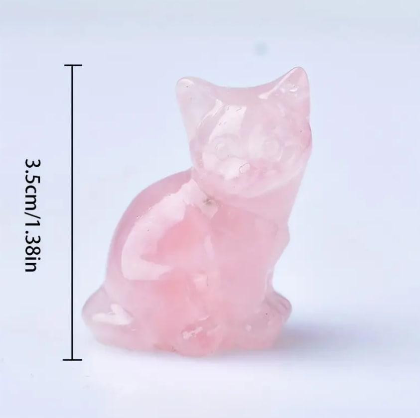 Фигурка кота из натурального камня опала 35 мм. Каменная статуэтка кота опал Киев - изображение 3