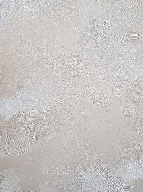 Обои метровые виниловые на флизелине Sintra Structure абстракция широкие мазки молочные серебристые 512517 Киев - изображение 1