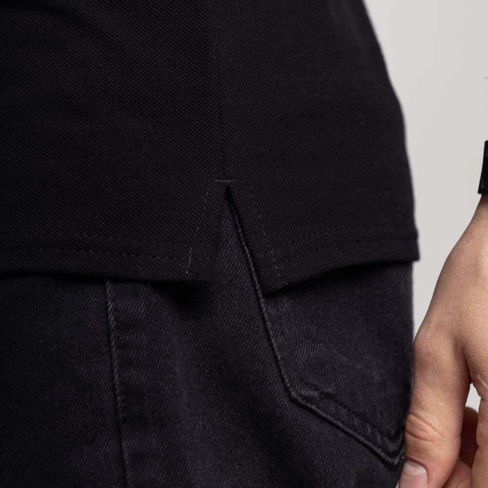 Легке тактичне літнє чоловіче чорне поло Pobedov Royal Військове Київ - фото 9