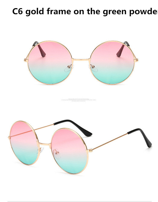 Окуляри сонцезахисні круглі рожево-блакитні Avatar Київ - фото 2