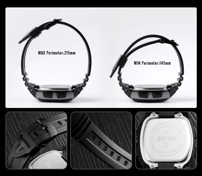 Чоловічий спортивний годинник Skmei 1278 Сріблястий Вінниця - фото 7