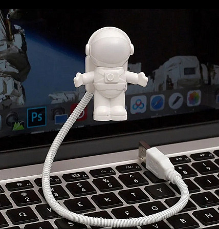 Космонавт Міні USB LED підсвічування-лампа для ноутбука та комп'ютера (нічник) Київ - фото 4