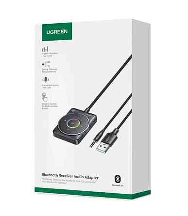 Bluetooth-ресивер UGREEN CM723 Bluetooth Receiver Audio Adapter Black Киев