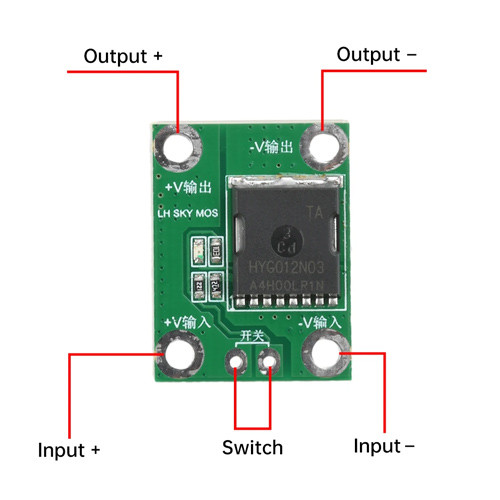 Модуль MOSFET-переключателя HYG012N03 100А 5-26В, ШИМ-управление Винница - изображение 4