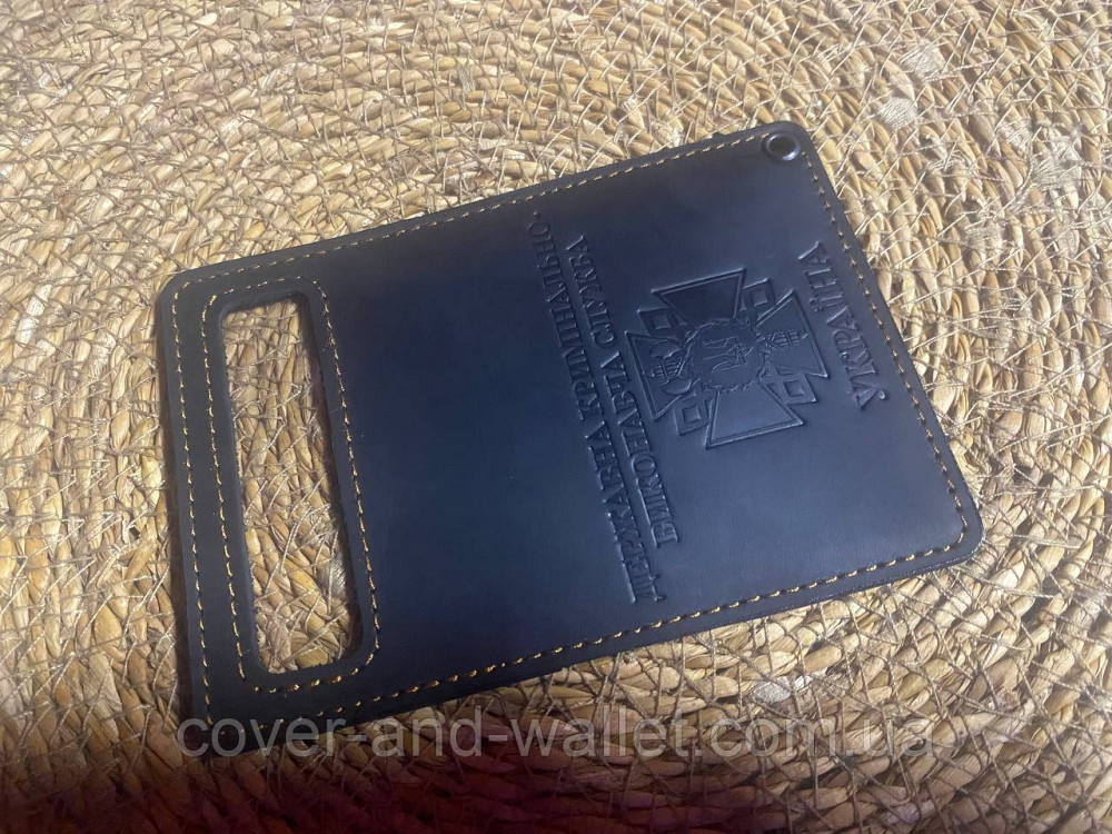 Шкіряна обкладинка на посвідчення Державна кримінальна виконавча служба (на карточку) Київ - фото 6