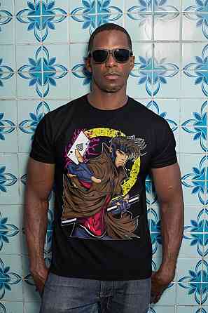 Футболка з аніме принтом Гамбіт Кард Трікк С оверсайз (S/M/L) Чорний AnimeJ0559 Дніпро