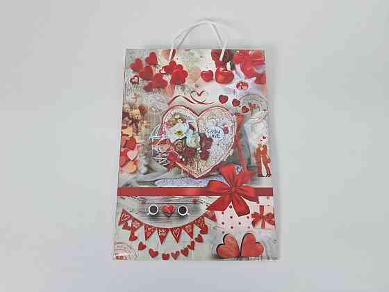 Большой бумажный пакет вертикальный  25/37/8(артBV-006) (12 шт) Харьков