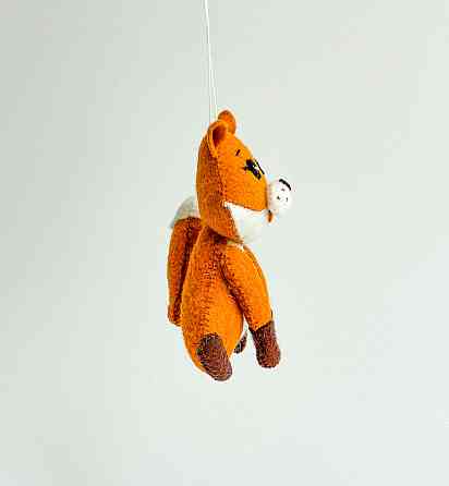 Мягкая фетровая игрушка лисичка ручной работы – безопасная развивающая игрушка Киев