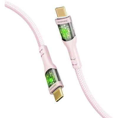 Дата кабель USB-C to USB-C transline-cc200.pink Promate (transline-cc200.pink) Вінниця - фото 1