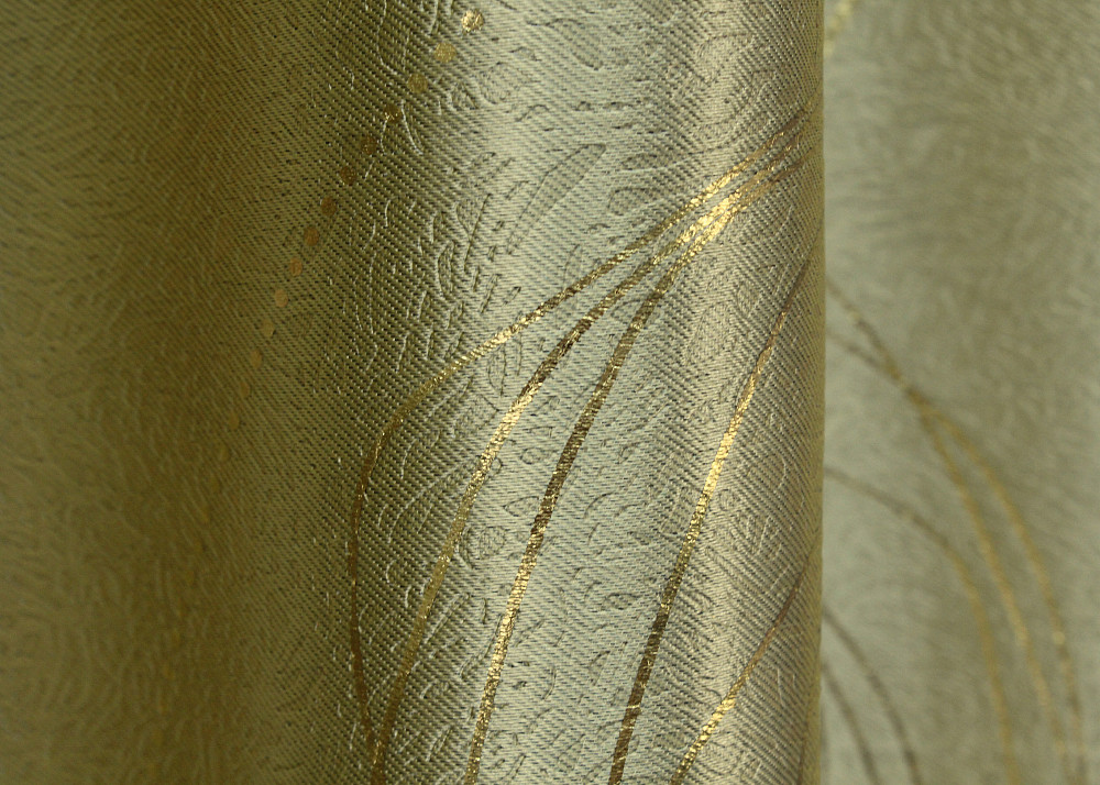 Комплект готових штор VR-Textil Софт № 1478ш Золотистий 150х270 см 2 шт (33-0346) Київ - фото 8