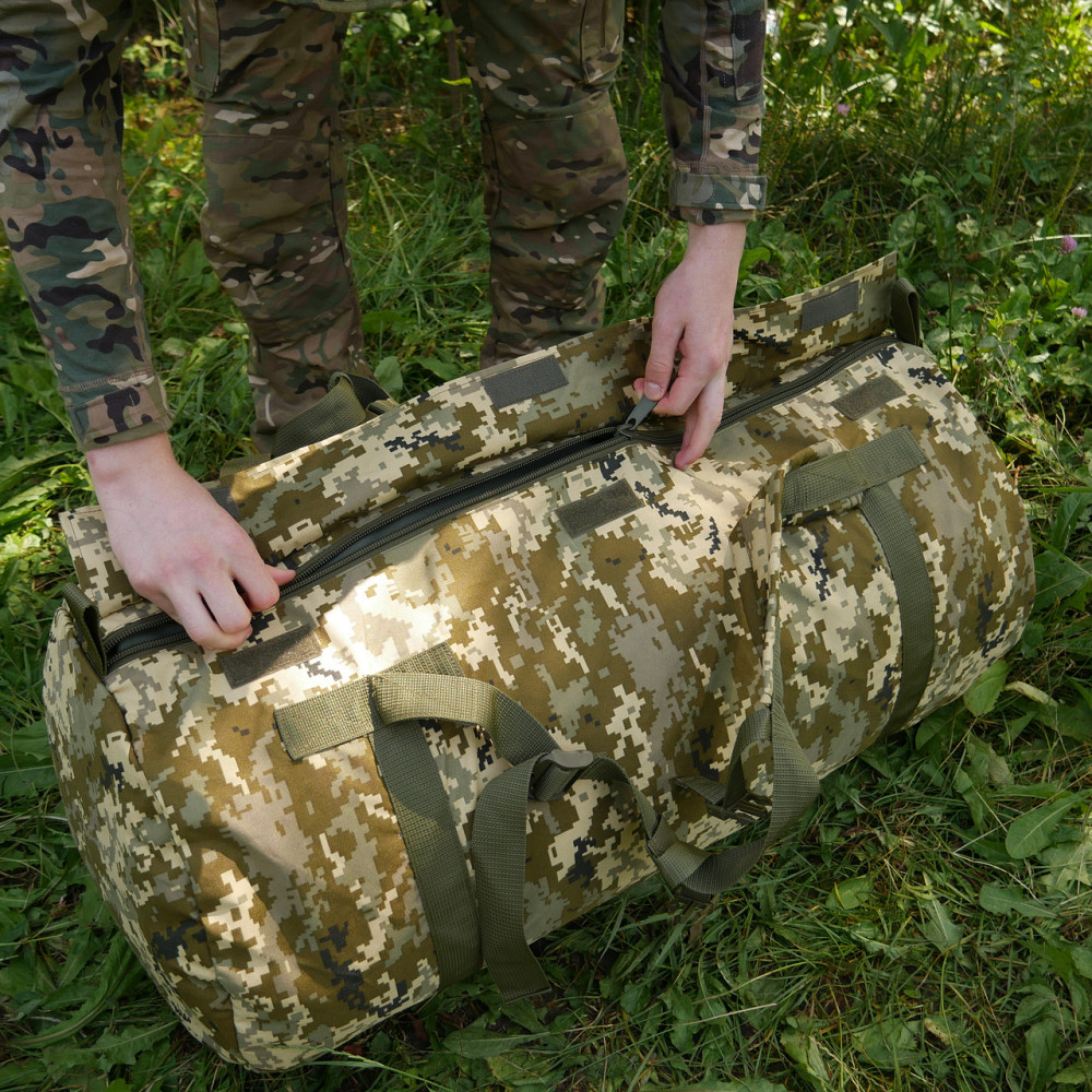 Сумка-баул Kiborg 120 литров. Тактичний армійський баул 120л піксель, військові баули ЗСУ Київ - фото 9