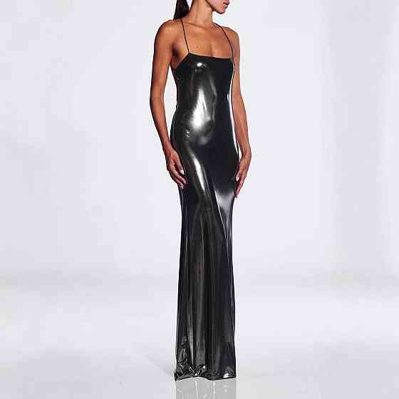 Женское блестящее платье черный M Киев