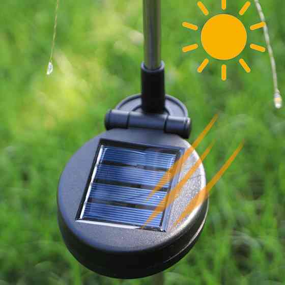 2 шт Садовий світильник Феєрверк на сонячній батареї 90LED,95см,Біле світло SBR Київ