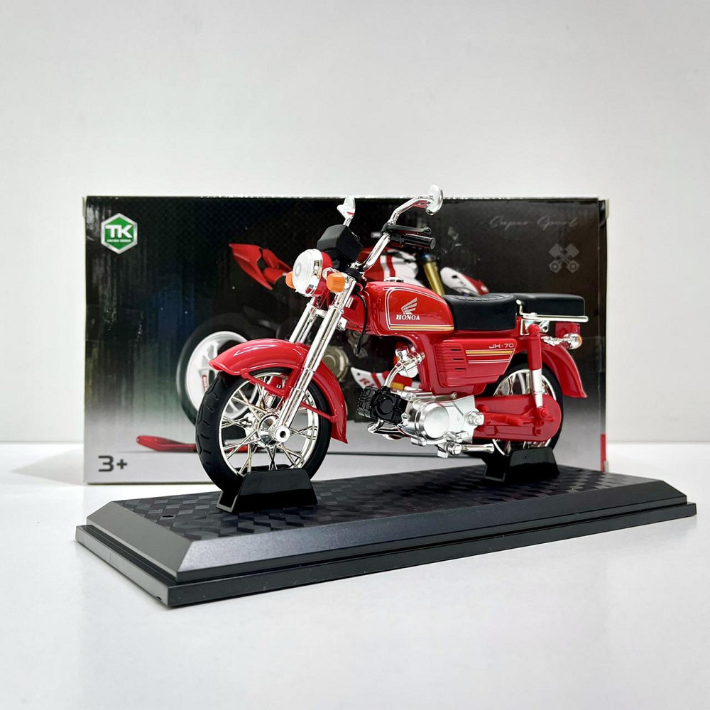 Мотоцикл металопластиковий звуки підсвічування гумові амортизація елементи 1:12 Червоний (BG 68-765) Чернігів - фото 9