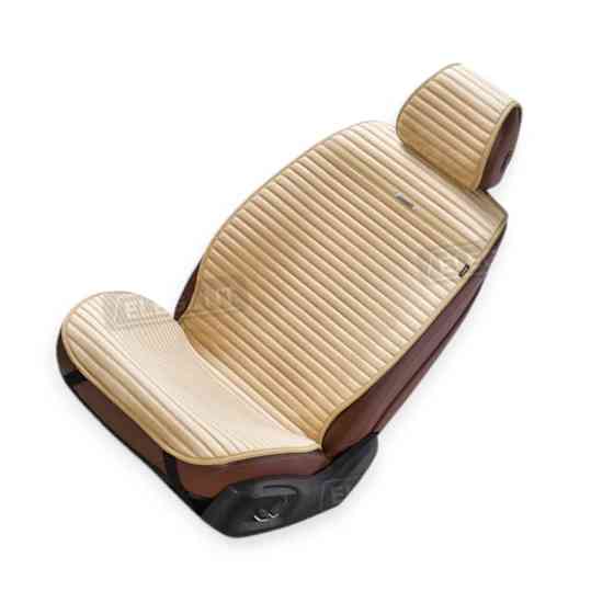 Накидки сиденье napoli (передние) полоса бежевые на Мукачево