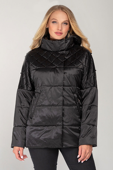 КУРТКА ДЕМІСЕЗОННА ЖІНОЧНА БУСИНКА, 46-54 Р Київ - фото 5