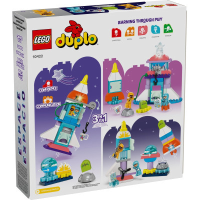 Конструктор LEGO DUPLO Town Пригоди на космічному шатлі 3-в-1 58 деталей (10422) Вінниця - фото 7