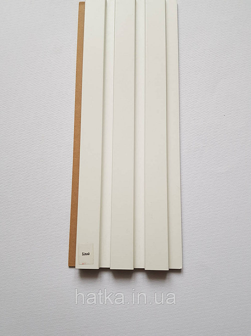 Стеновая реечная панель МДФ 117х12х2800 мм  белый СП12117-2 Киев - изображение 1