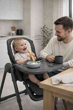 Стілець-гойдалка для годування дитини VELANO Nomi black Київ