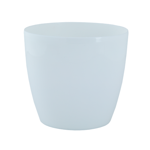 Вазон Матільда 20*18см круглий білий Алеана Житомир