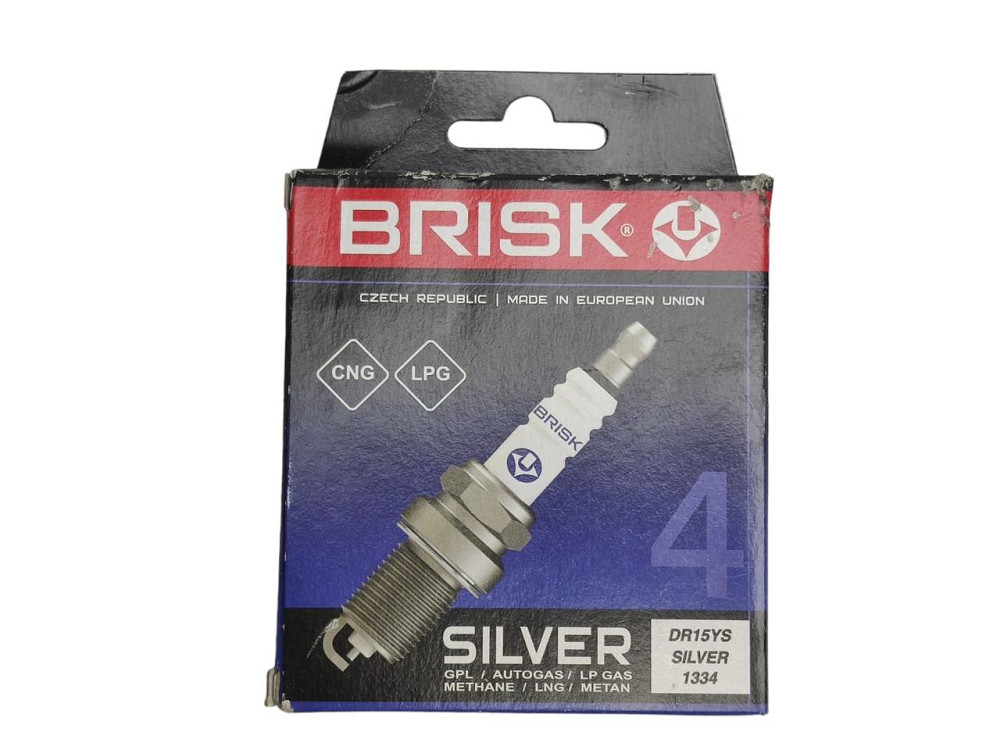 Свічки газові 2110-2112, 1118, 2170-2172 (16 кл) SILVER з резистором (к-кт 4 шт) BRISK запалювання Мукачево - фото 3