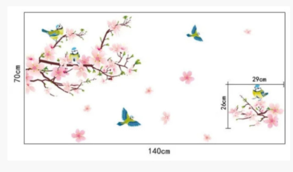 Интерьерная наклейка на стену Цветущая яблуня Киев - изображение 3