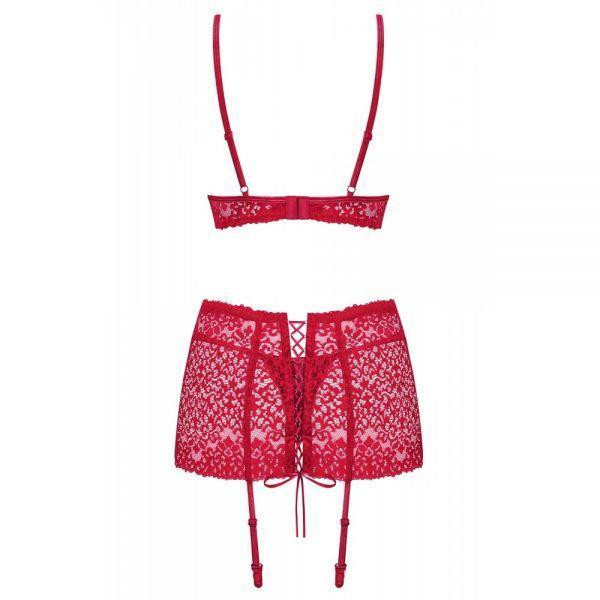 Комплект Obsessive Lividia 3 pcs set red S/M Sex Aura Киев - изображение 4