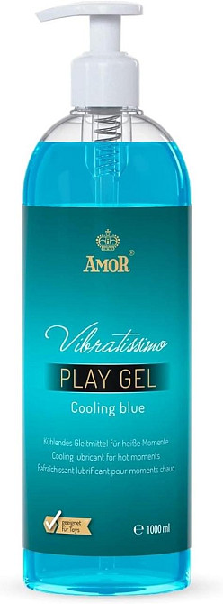 Лубрикант - Vibratissimo Cooling Blue, 1000 мл Sex Aura Київ - фото 1